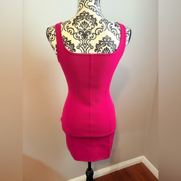 BABATON Granita Pink Sculpt Knit Mini Dress - Picture 5 of 8